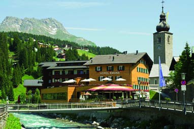 Romantik Hotel Die Krone von Lech: Vista exterior